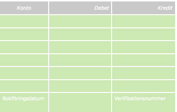 bokföringsorder & kontering.